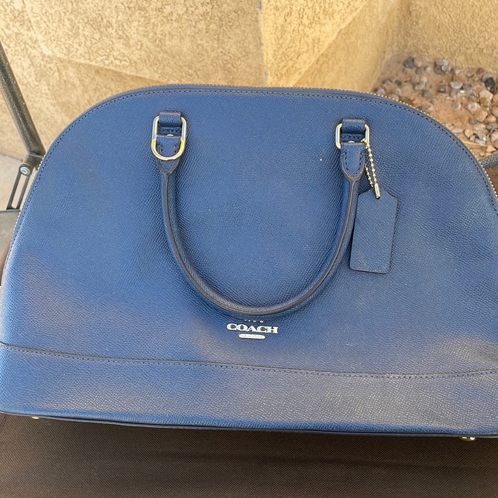 Blue dome coach purse